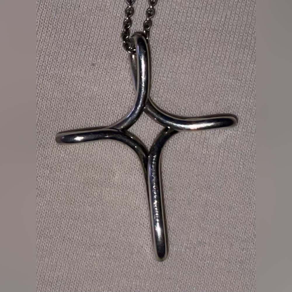 Tiffany & Co. Elsa Peretti Open Infinity Cross, Sterling Silver